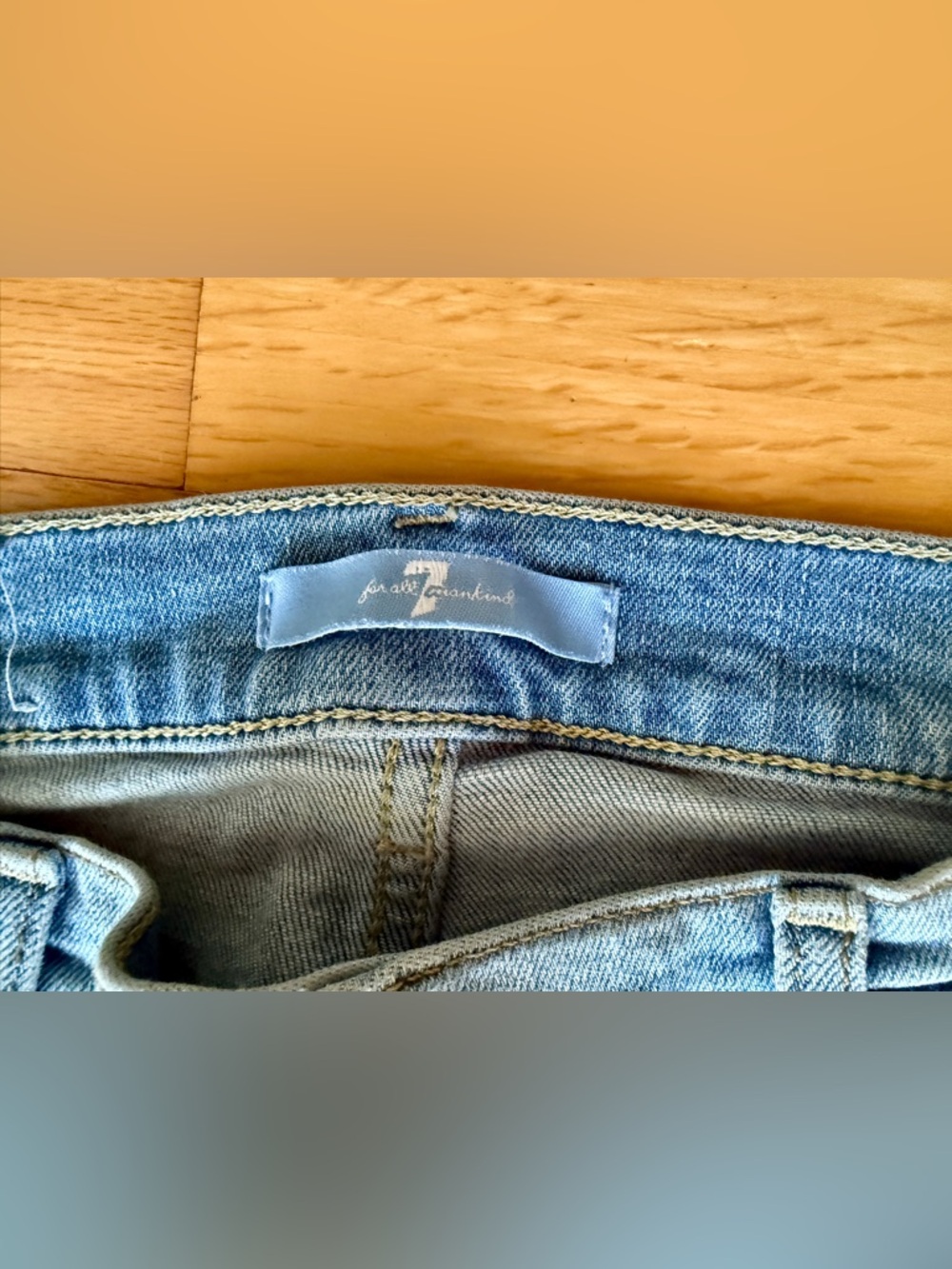 7 for All Mankind stretch denim skinny cropped ankle jeans women’s 28 - Picture 2 of 10